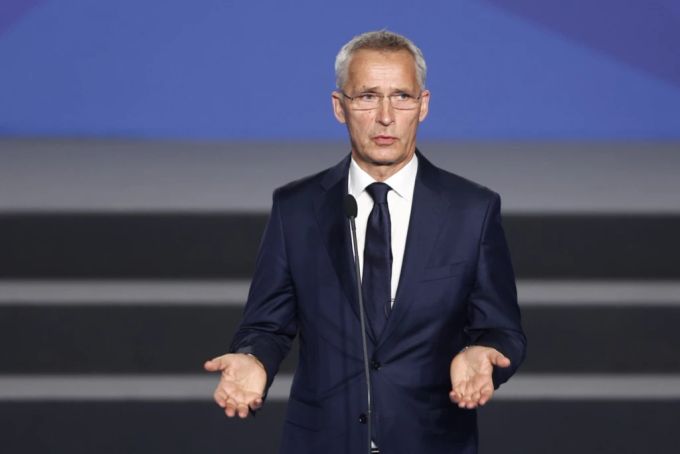 28.06.2022 in Madrid: Nato-Generalsekretär Jens Stoltenberg sicherte der Ukraine weitere Unterstützung zu. Jens Stoltenberg