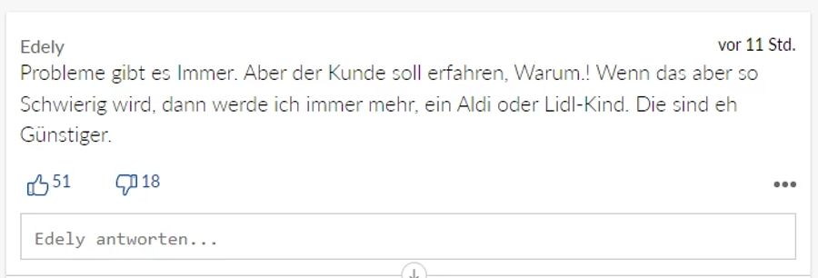 Auch «Edely» bläst ins selbe Rohr.