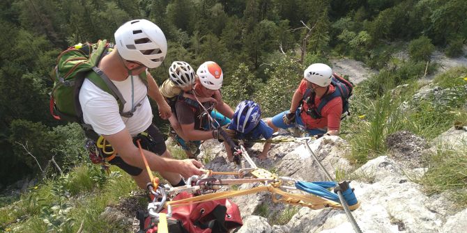 Bergnot Klettersteig Mahdlgupf Österreich