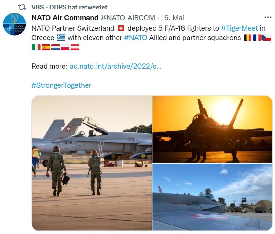 Nato Tiger Meet Schweiz