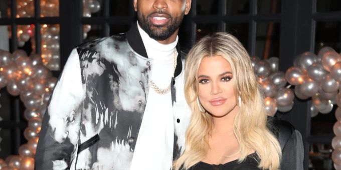 Tristan Thompson und Khloé Kardashian auf einer Party. Tristan Thompson und Khloé Kardashian auf einer Party.