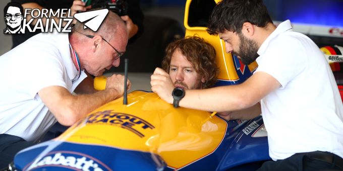 Demo-Fahrt - Vettel fährt Kult-Auto von 1992 – mit CO₂-neutralem Sprit!