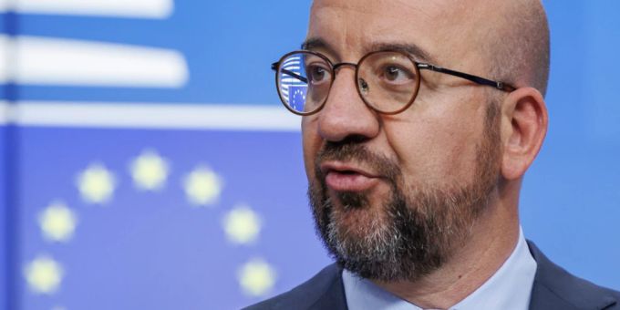 Charles Michel, Präsident des Europäischen Rates, spricht während einer Pressekonferenz nach dem zweiten Tag eines ausserordentlichen Treffens der Staats- und Regierungschefs der EU zu den Themen Ukraine, Energie und Ernährungssicherheit im Europa-Gebäude. Foto: Olivier Matthys/AP/dpa Charles Michel, Präsident des Europäischen Rates, spricht während einer Pressekonferenz nach dem zweiten Tag eines ausserordentlichen Treffens der Staats- und Regierungschefs der EU zu den Themen Ukraine, Energie und Ernährungssicherheit im Europa-Gebäude. Foto: Olivier Matthys/AP/dpa