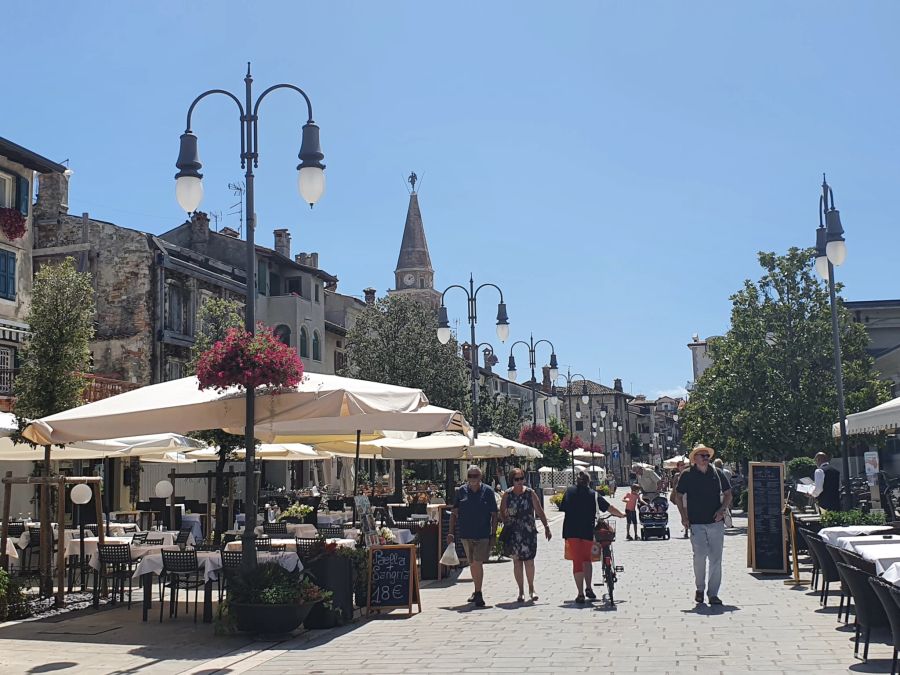 Restaurants GRado Stadtzentrum Italien Fussgängerzone