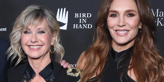 Olivia Newton-John und Tottie Goldsmith bei einer Veranstaltung Ende Januar 2020 in Beverly Hills. Olivia Newton-John