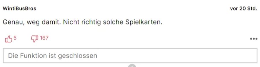 User «WintiBusBros» verteidigt das Vorgehen der Händler.