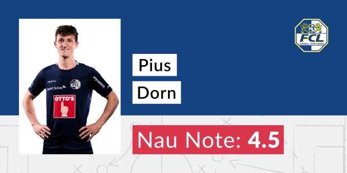 Die Nau.ch-Note für Pius Dorn vom FC Luzern. fc luzern