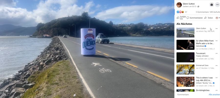 Glenn Sutton nahm am Dunedin Marathon in Neuseeland teil – verkleidet als Bierdose.