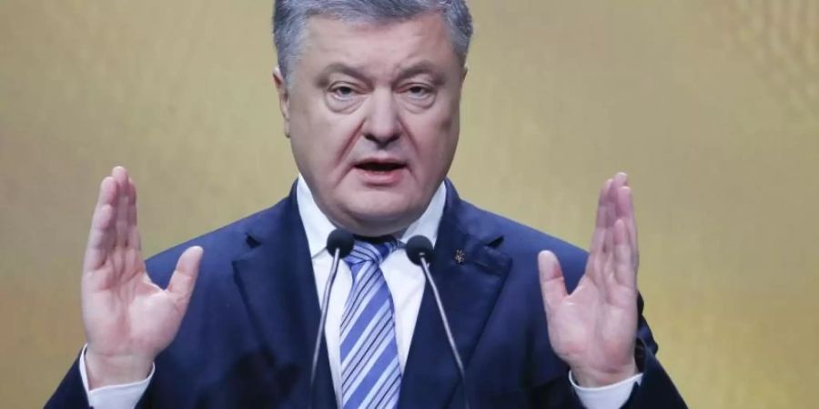 Der bisherige Präsident der Ukraine, Petro Poroschenko. Foto: Efrem Lukatsky/AP