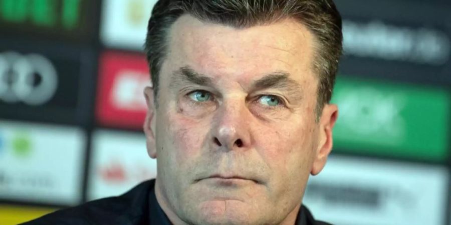 Muss Borussia Mönchengladbach am Saisonende verlassen: Trainer Dieter Hecking. Foto: Federico Gambarini