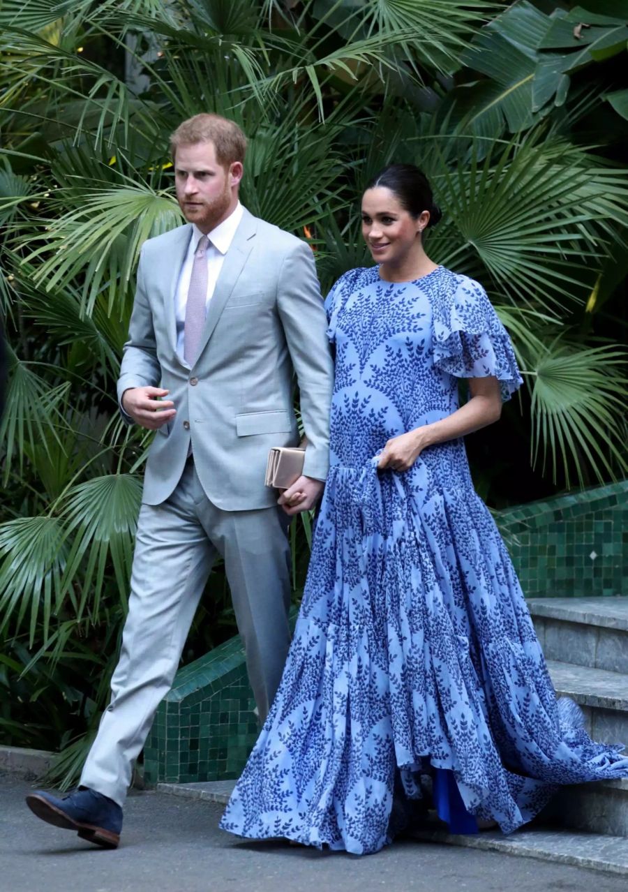 Meghan Markle un Prinz Harry geniessen die Tage in Marokko. die Herzogin ist mittlerweile hochschwanger.