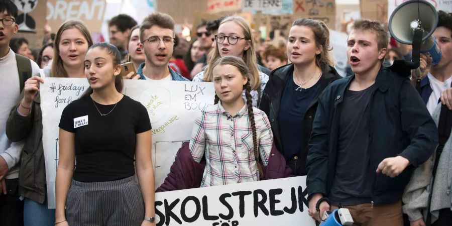 Greta Thunberg Paris Klimastreik.