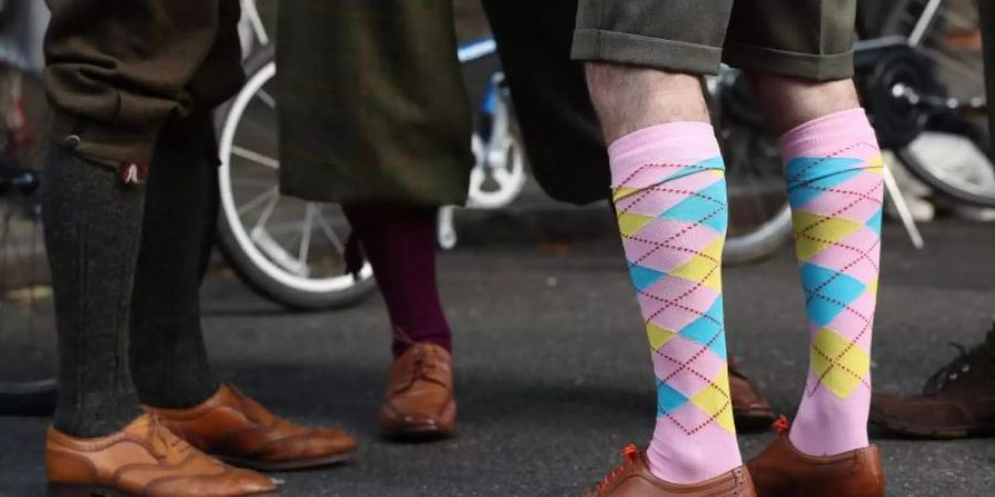 Elegant gekleidete «Tweed Rider». Foto: Jonathan Brady/PA Wire