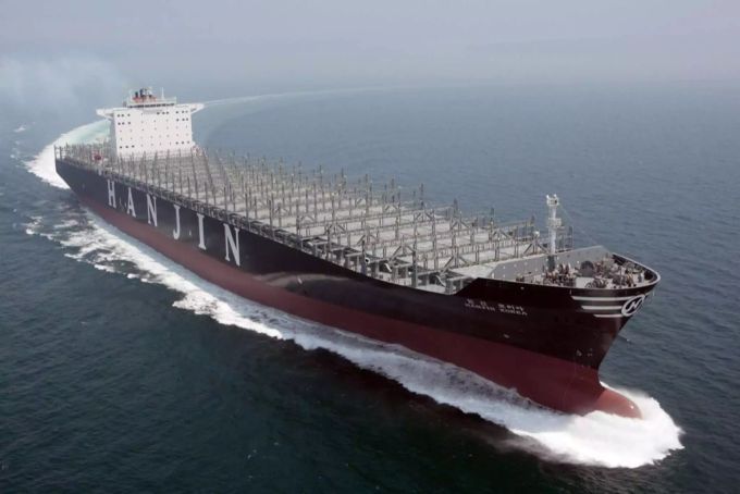 Auch von Samsung: Das Containerschiff Hanjin Korea. Samsung Schiff