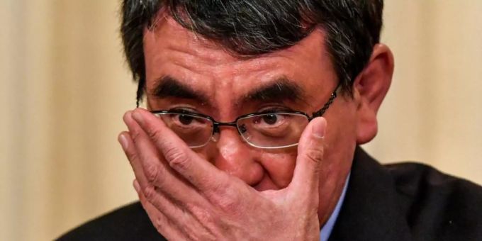 Japans Aussenminister Taro Kono Japans Aussenminister Taro Kono