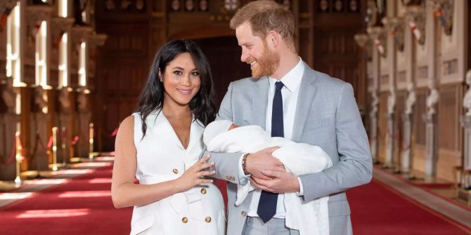 First pictures of Prince Harry and Meghan, the Duchess of Sussex newborn son