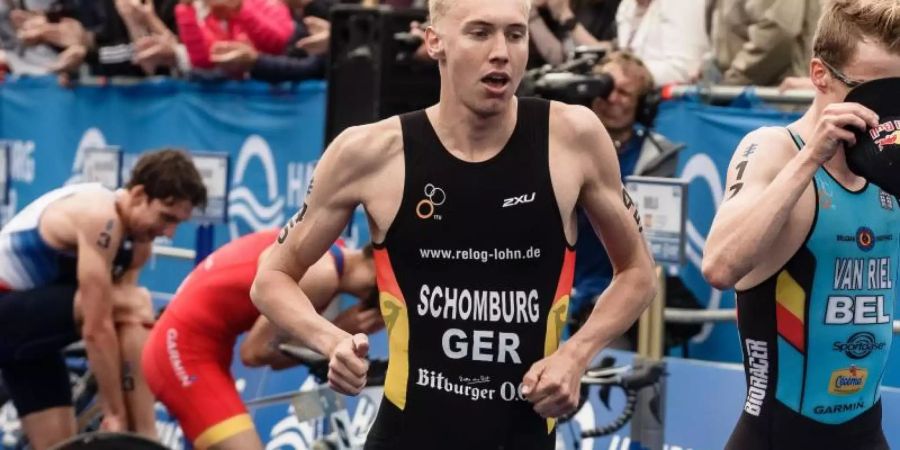 Triathlet Jonas Schomburg in Aktion. Foto: Markus Scholz