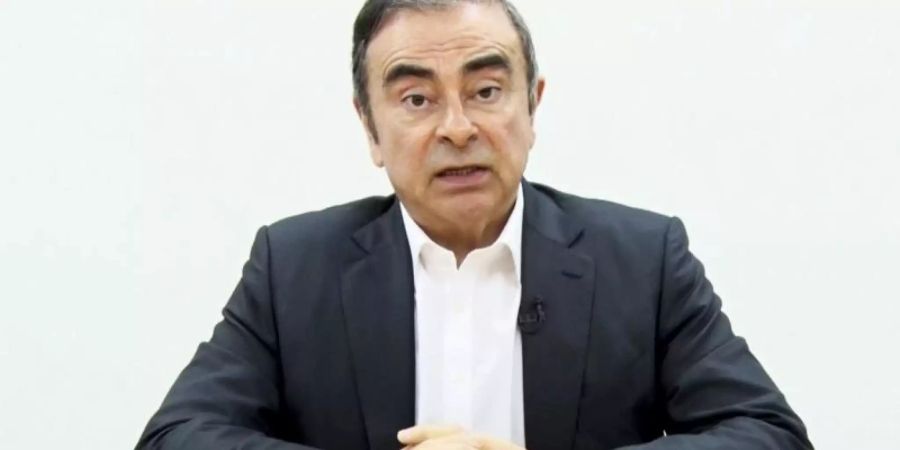 In einer Videobotschaft hat Carlos Ghosn Anschuldigungen gegen mehrere Manager erhoben. Foto: Carlos Ghosn