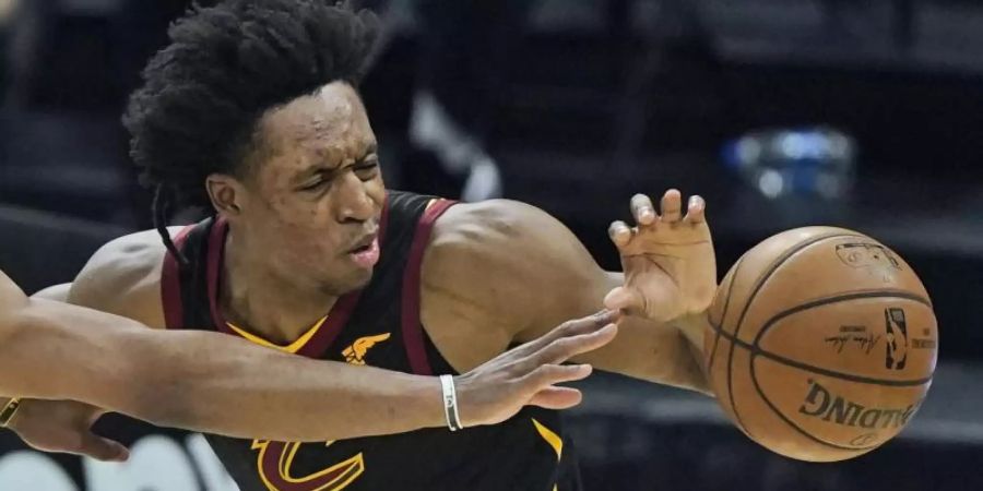 Verpasst wegen einer schweren Knieverletzung die komplette restliche NBA-Saison: Collin Sexton. Foto: Tony Dejak/AP/dpa