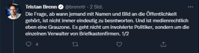 Tristan Brenn, Chefredaktor bei SRF, zum fehlenden Beitrag zu den «Pandora Papers». SRF