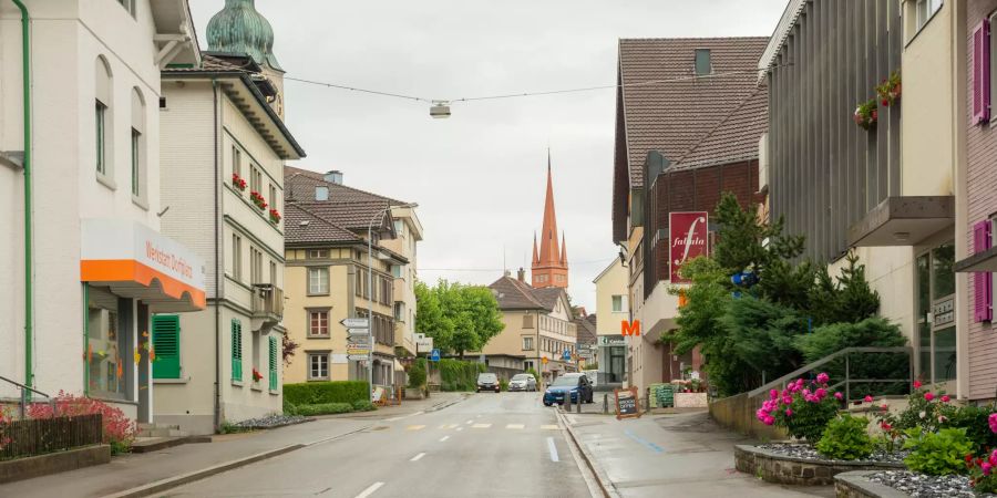 Einfahrt in die Gemeinde Degersheim.