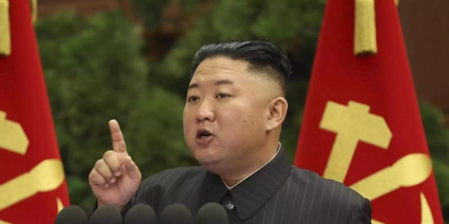 Nordkoreas Machthaber Machthaber Kim Jong Un. Foto: Uncredited/KCNA/KNS/AP/dpa