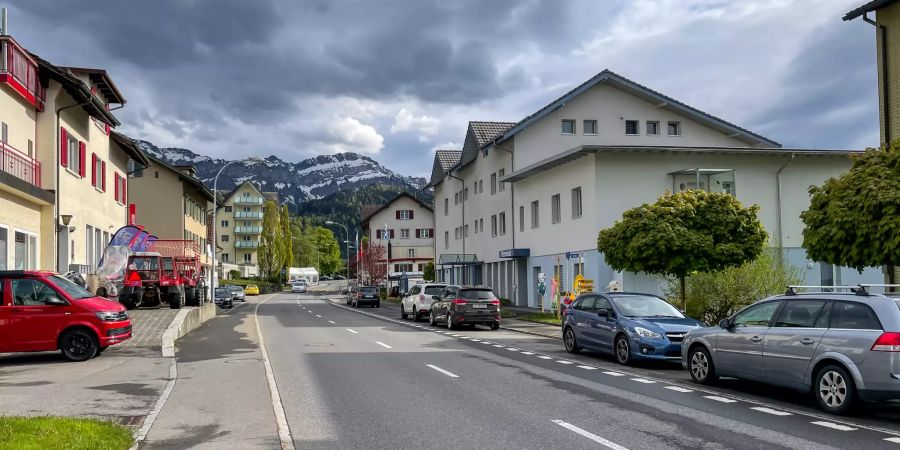 Das Dorfzentrum von Schwarzenberg (LU).