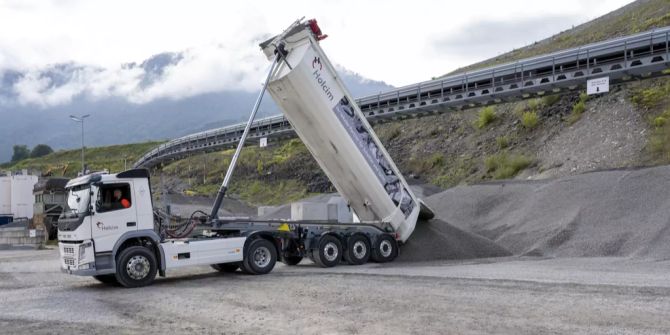 Holcim Volvo Elektro-Lastwagen