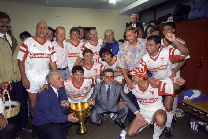 Der FC Sion wird im Jahr 1992 erstmals Schweizer Meister. Meistertitel 1992