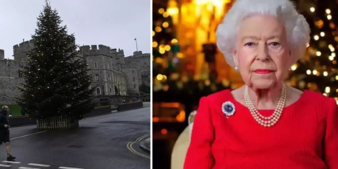 Queen Elizabeth lässt die Deko bis im Februar stehen. Queen Elizabeth