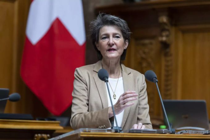 Die Verkehrsministerin Simonetta Sommaruga. Simonetta Sommaruga