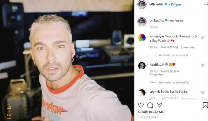 Die neue Frisur steht Bill Kaulitz. Bill Kaulitz