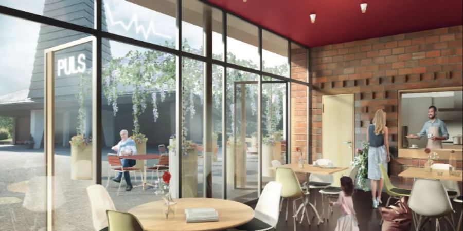 Visualisierung «Café am Puls» in Zollikerberg.