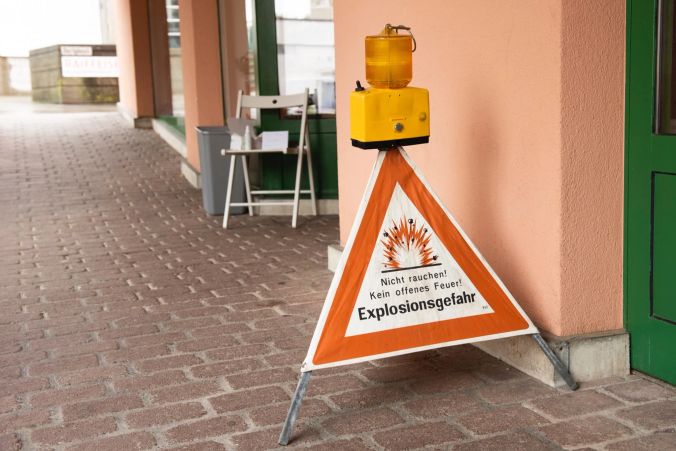 Zum Glück herrscht im Museum Balsthal keine Explosionsgefahr.