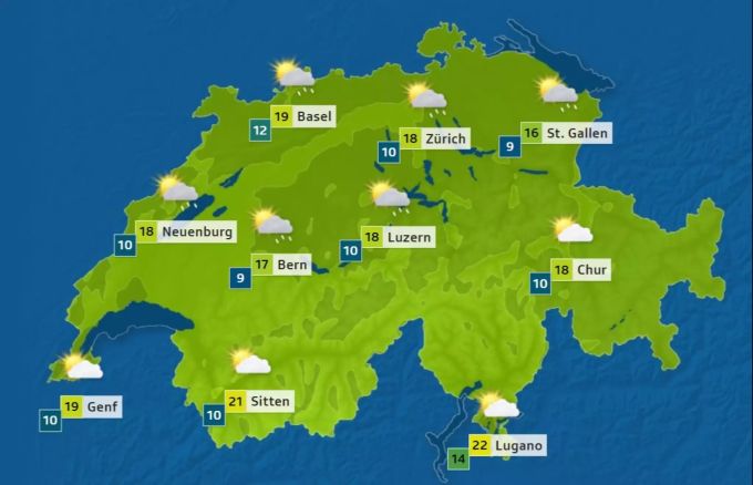 So wird das Wetter am Montag (31.08.2020). Wetter Wetterprognose