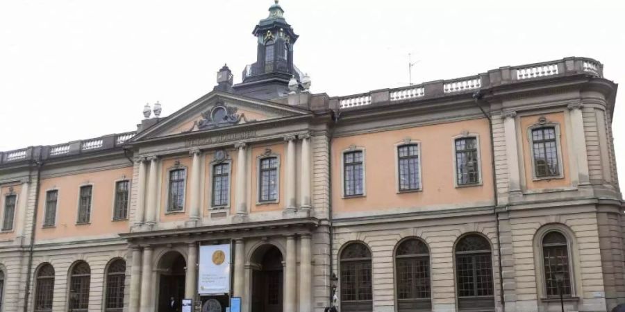 Der Sitz der Schwedischen Akadamie in Stockholm. Foto: Fredrik Sandberg/TT News Agency/dpa