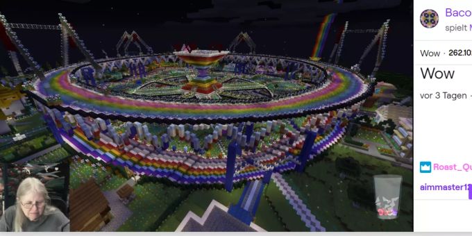 Twitch-Stream - Oma zeigt beeindruckende Minecraft-Welt