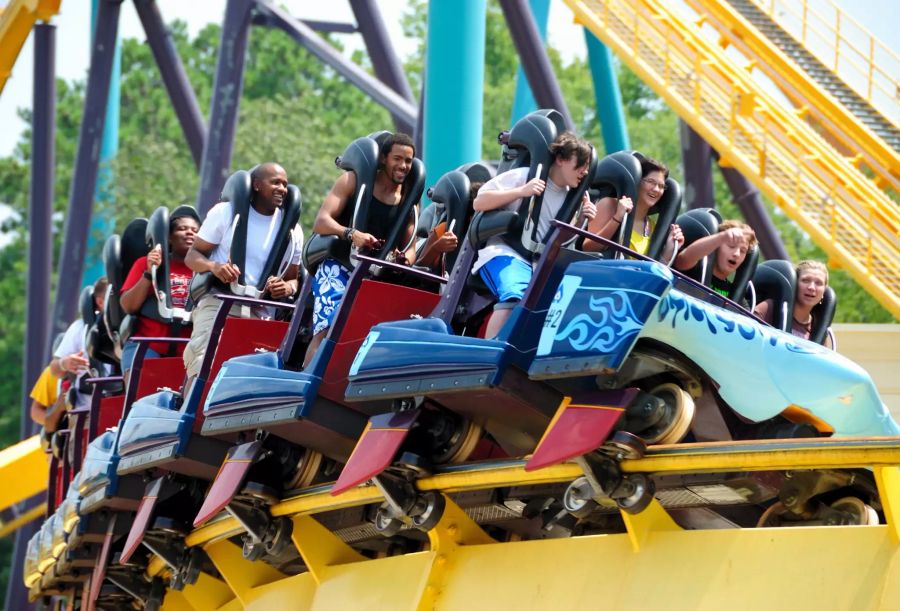 Freizeitpark Achterbahn