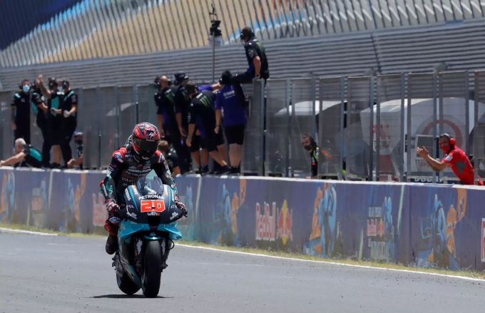 Fabio Quartararo auf der Siegesspur beim MotoGP in Andalusien am Wochenende. quartararo