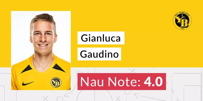 Die Nau.ch-Note für Gianluca Gaudino von YB. YB Luzern