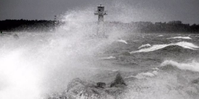 Deutsche Ostsee sturm