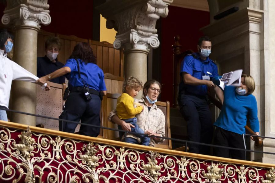 Aktivisten Bundeshaus