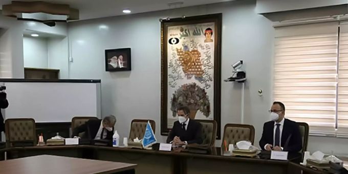 IAEA-Chef Rafael Grossi während seiner Gespräche in Teheran IAEA-Chef Rafael Grossi während seiner Gespräche in Teheran