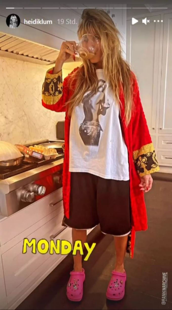 Heidi Klum überzeugt im Schlabberlook. heidi Klum