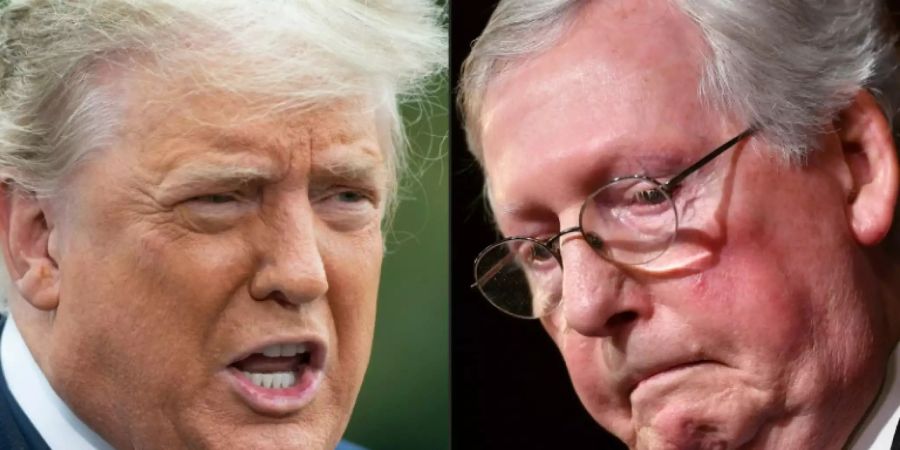 Ex-Präsident Trump (l.) und McConnell