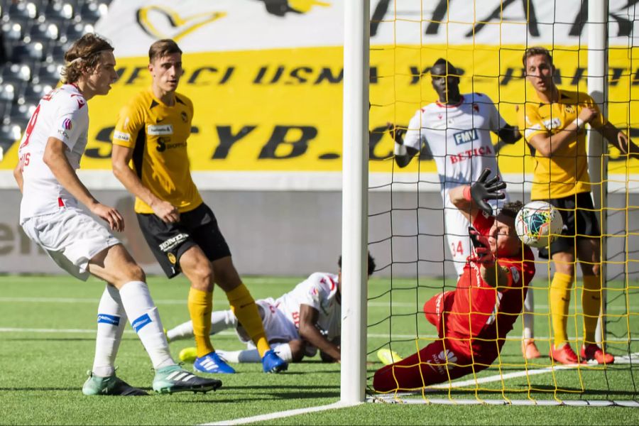 Am 9. August 2020 kassiert Marco Wölfli sein letztes Tor als Profi. YB zieht mit einem 3:1-Sieg dennoch in den Cupfinal ein.