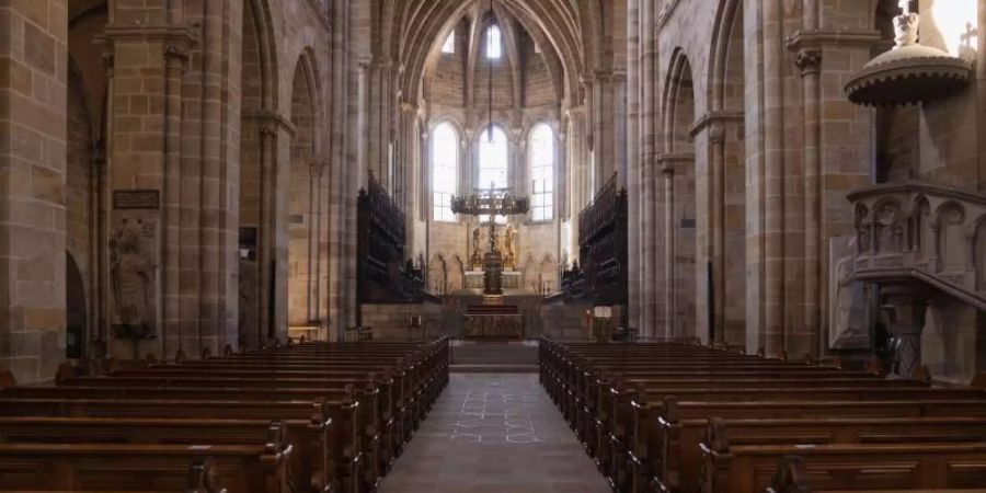 Der Bamberger Dom ist menschenleer. (Archivbild). Foto: Nicolas Armer/dpa