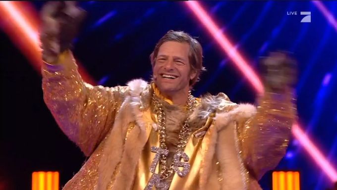 Henning Baumann jubelt. Henning Baumann