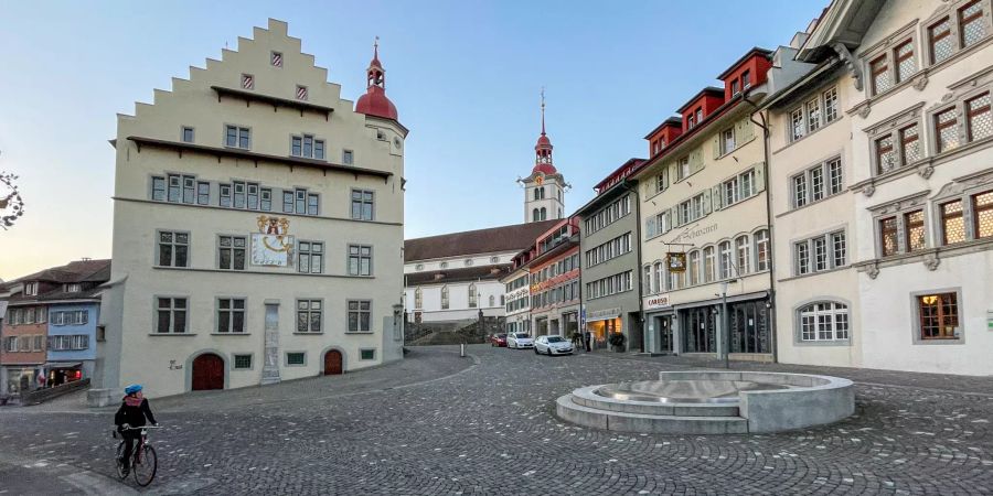 In der Altstadt der Gemeinde Sursee.