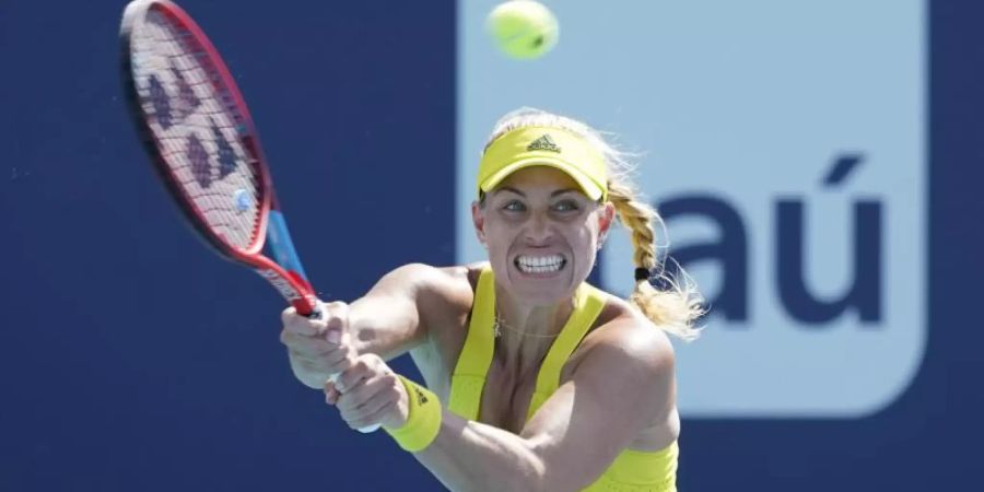 Startete recht durchwachsen in die Saison: Angelique Kerber. Foto: Marta Lavandier/AP/dpa